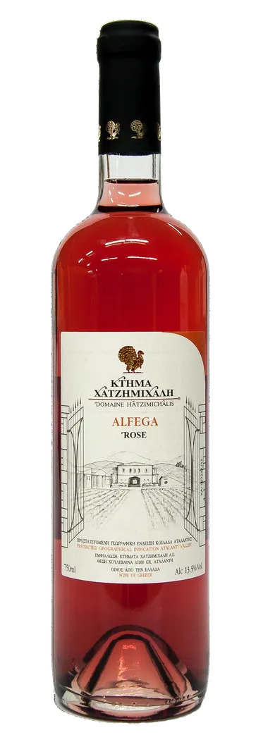 Hatzimichalis Alfega Rose ~ Olivenöl Weinversand Metaxa, Ouzo, Shop-Kreta Weine, | 0,75L